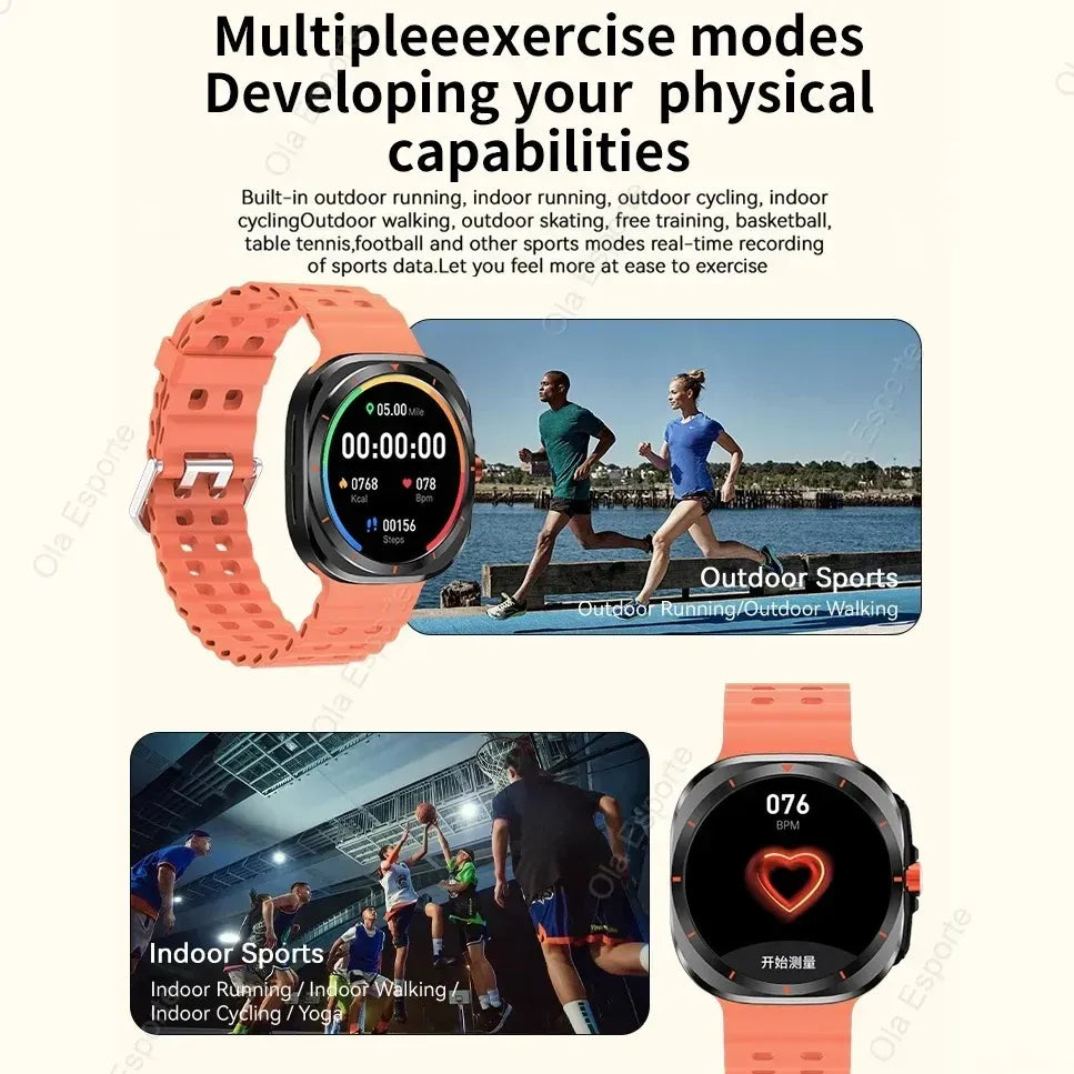 GT7 Pro Smartwatch 2024 Edition - Bluetooth Calling Watch with High Resolution HD Display & Full Metal Body - Professional Sports Activity Tracker, Heart Rate & SpO2 Oxygen Sensor - Music Control & Voice Assistant Fashionable Fitness Smart Band