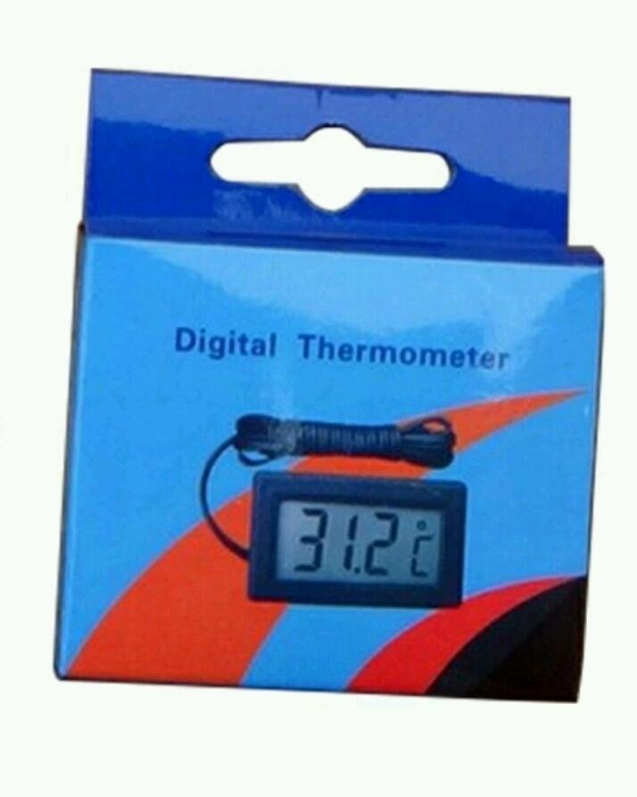 Digital LCD Thermometer Mini Temperature Sensor 1M Probe