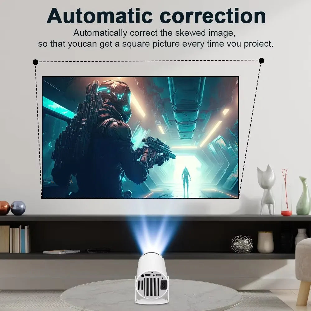 Mini HD Projector with WiFi, Bluetooth, Android 11, 1080P Support