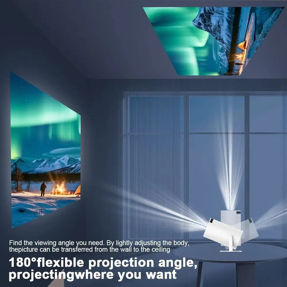 Mini HD Projector with WiFi, Bluetooth, Android 11, 1080P Support