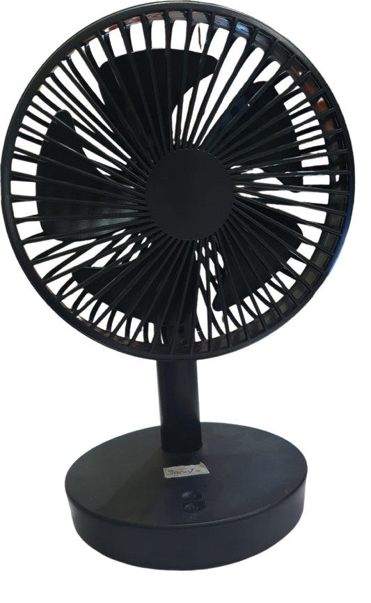 Mini Rechargeable Fan Cooler for Desk & Home – Rechargeable Rotation Portable Adjustable Fan with Three Blades, Powerful Air Cooler AC Effect Wind Speed
