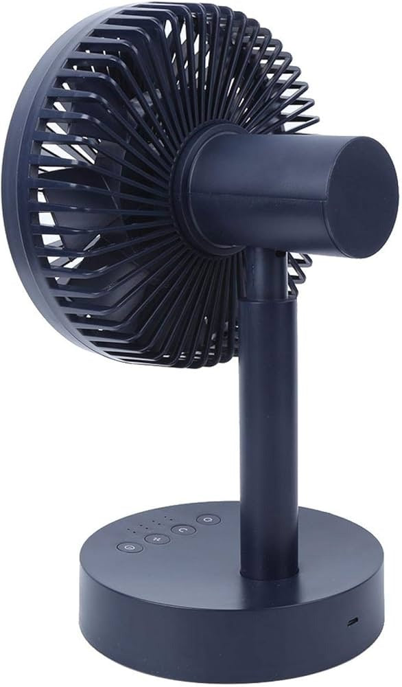 Mini Rechargeable Fan Cooler for Desk & Home – Rechargeable Rotation Portable Adjustable Fan with Three Blades, Powerful Air Cooler AC Effect Wind Speed