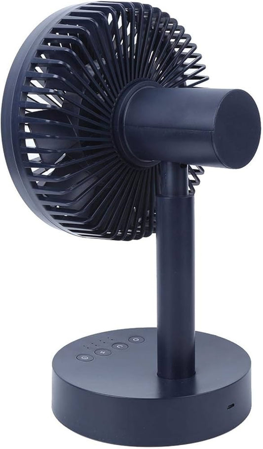 Mini Rechargeable Fan Cooler for Desk & Home – Rechargeable Rotation Portable Adjustable Fan with Three Blades, Powerful Air Cooler AC Effect Wind Speed
