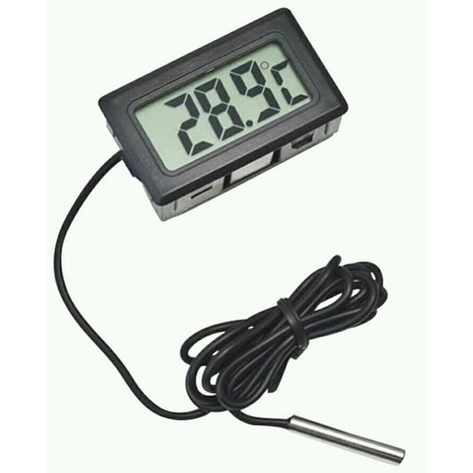 Digital LCD Thermometer Mini Temperature Sensor 1M Probe