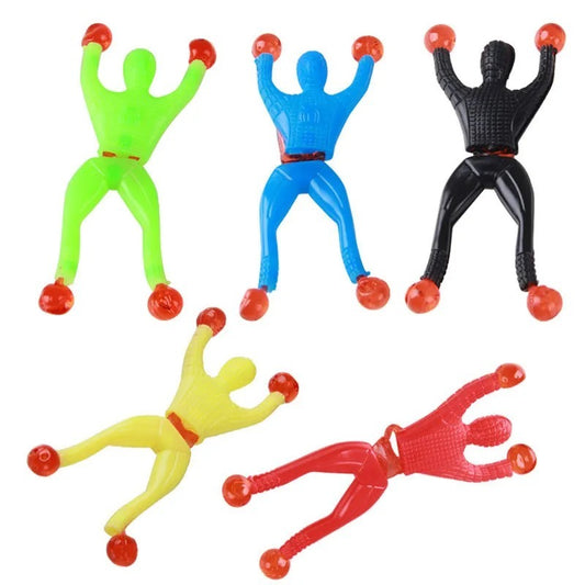 Pack Of 6 Sticky Spider Man Climbing Wall Toy For Kids | Wall Climbing Spiderman Toy | Sticky Spiderman Wall Climber | Spider Man Sticky Toy for Boys Girls | Fun Party Favors Wall Climbing Spider Man Toys | Mini Sticky Spider Man Pack of 24