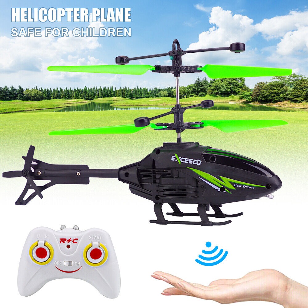 Remote Control Helicopter Cool Electric Airplane Toys for Kids RC Helicopter with LED Toys for Boys and Girls