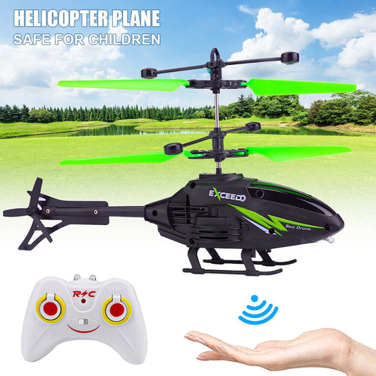 Remote Control Helicopter Cool Electric Airplane Toys for Kids RC Helicopter with LED Toys for Boys and Girls