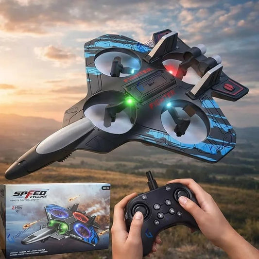 Fighter Jet Remote Control Airplane Toy for Kids I RC Fighter Jet Plane with Lights & Long Range1360 Flip Stunt Roll & Rechargeable Remote Control Aircraft